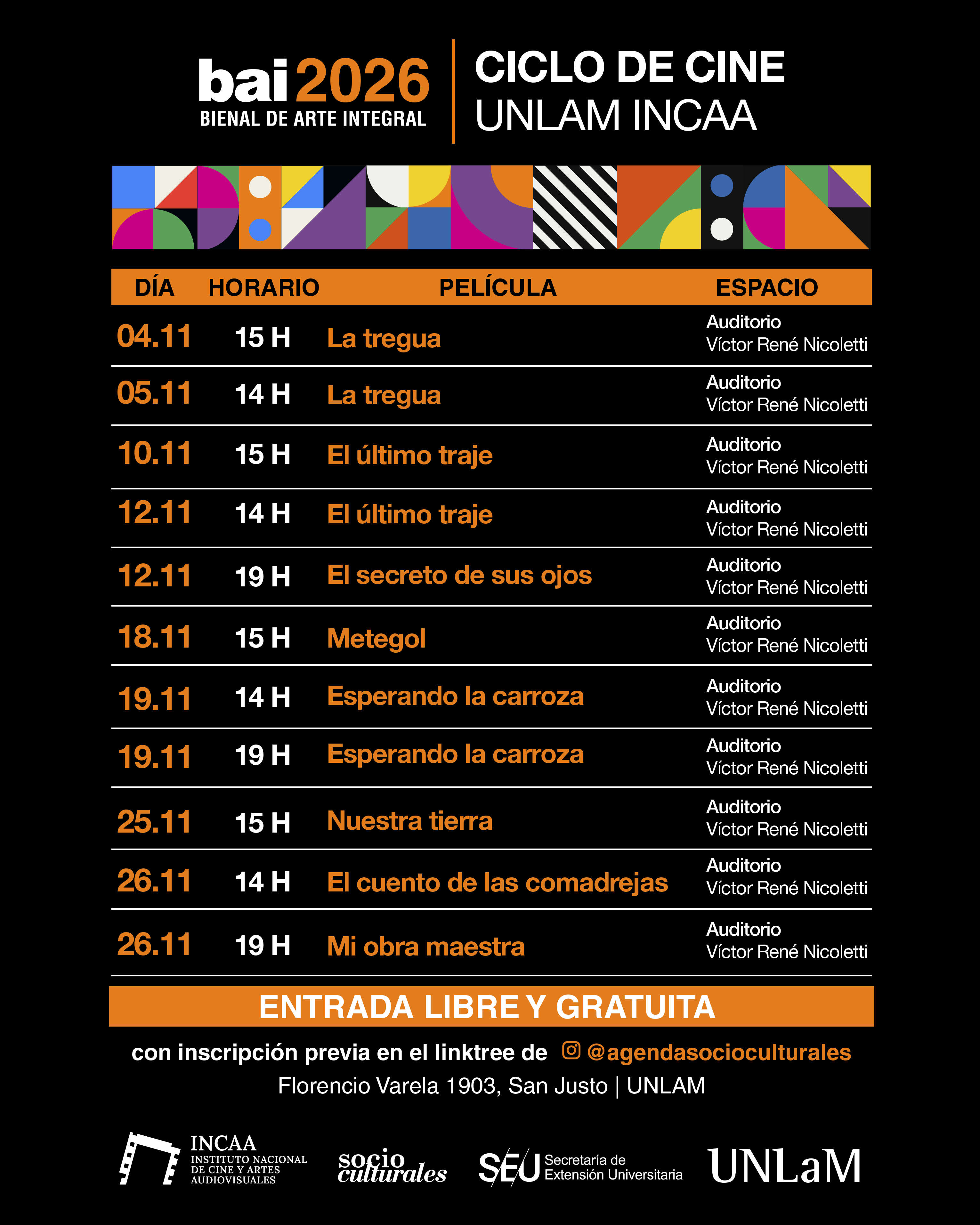 Ciclo de Cine� UNLaM INCAA